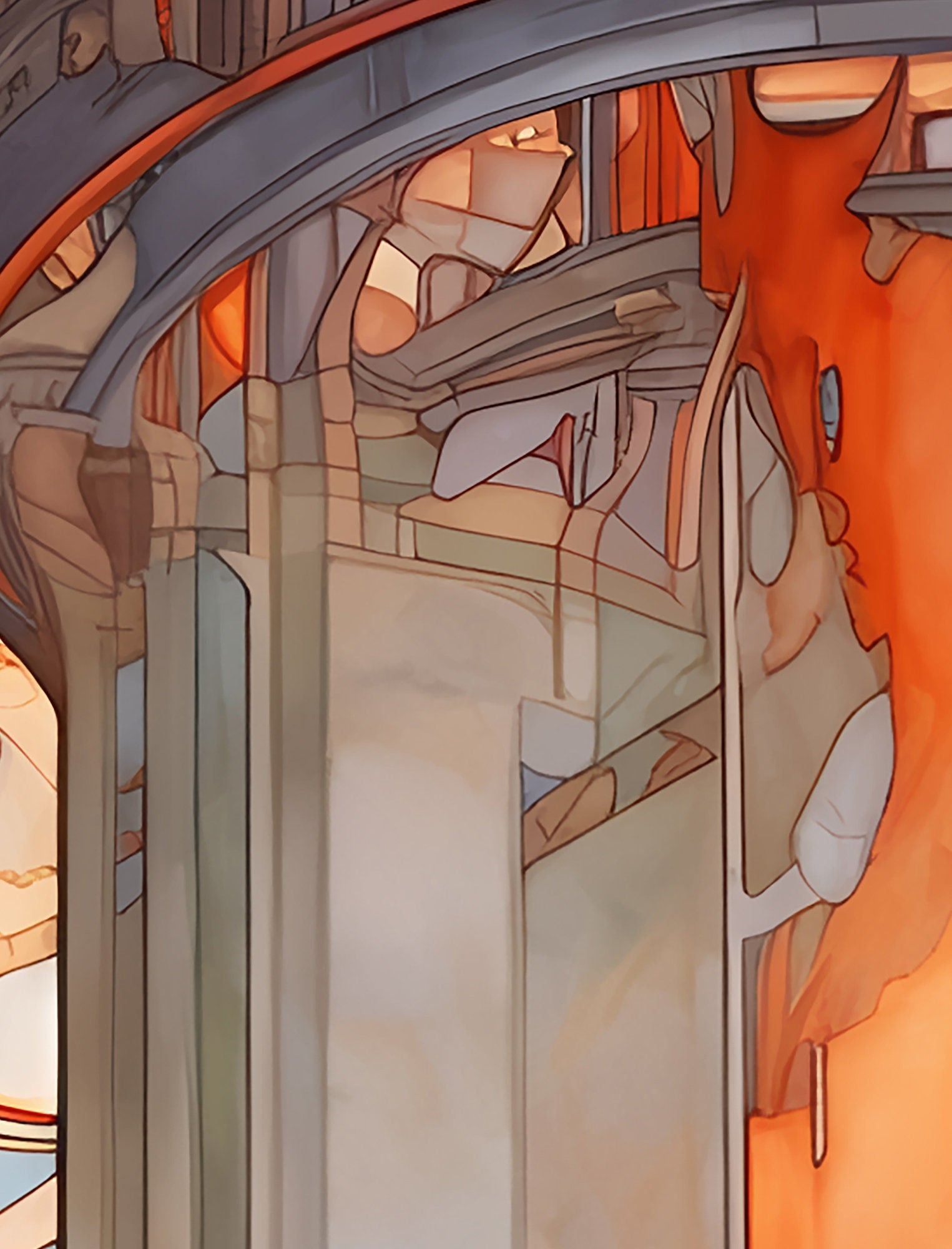 The Tower- Tarot Card Print - The Tower Card Poster, No Frame