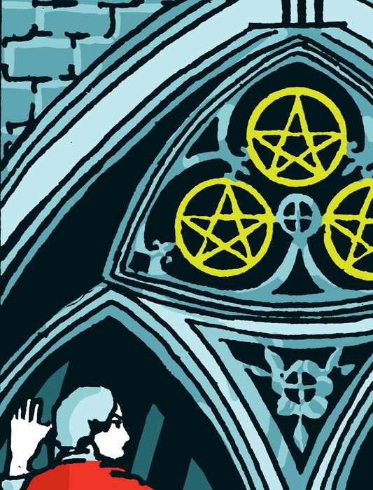 Three Of Pentacles Tarot Card Print No Frame Poster by My Store