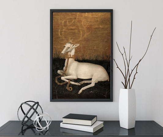 White Hart Stag Medieval Poster By Wilton Diptych (No Frame)