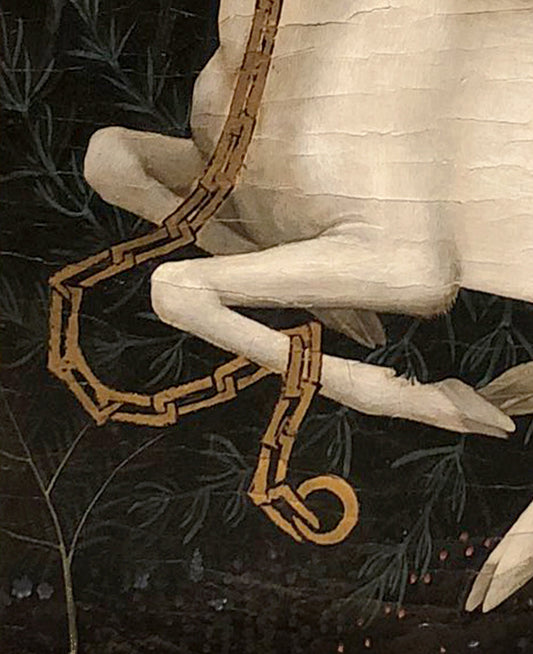 White Hart Stag Medieval Poster No Frame By Wilton Diptych by My Store