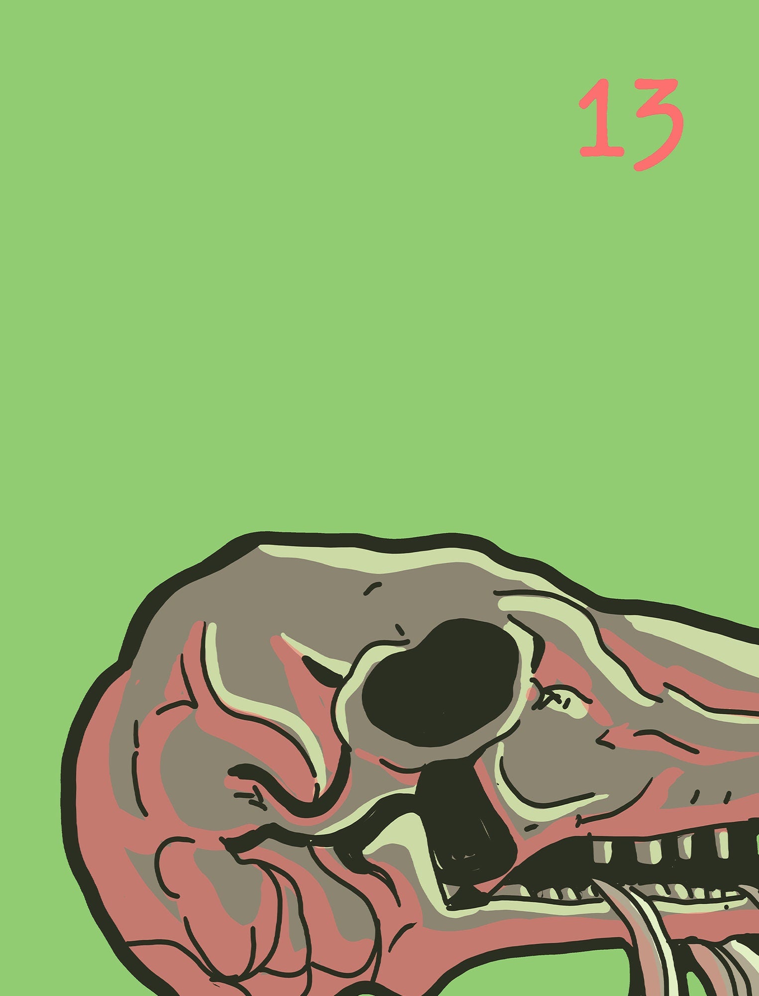 Death - Tarot Card Print from the Green Menagerie Tarot - The Death Card Rider Waite Poster, No Frame