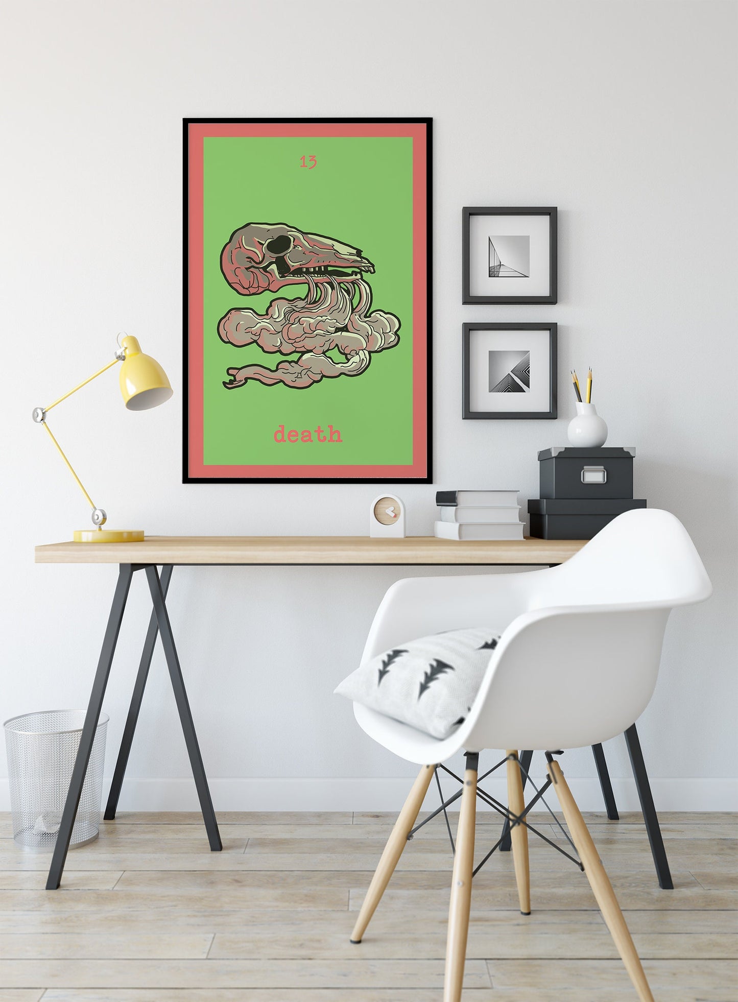 Death - Tarot Card Print from the Green Menagerie Tarot - The Death Card Rider Waite Poster, No Frame