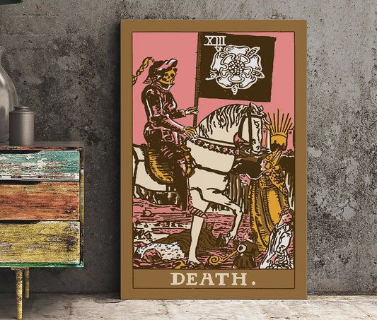 Death - Tarot Card Print - The Death Card Neapolitan goth punk Poster, No Frame