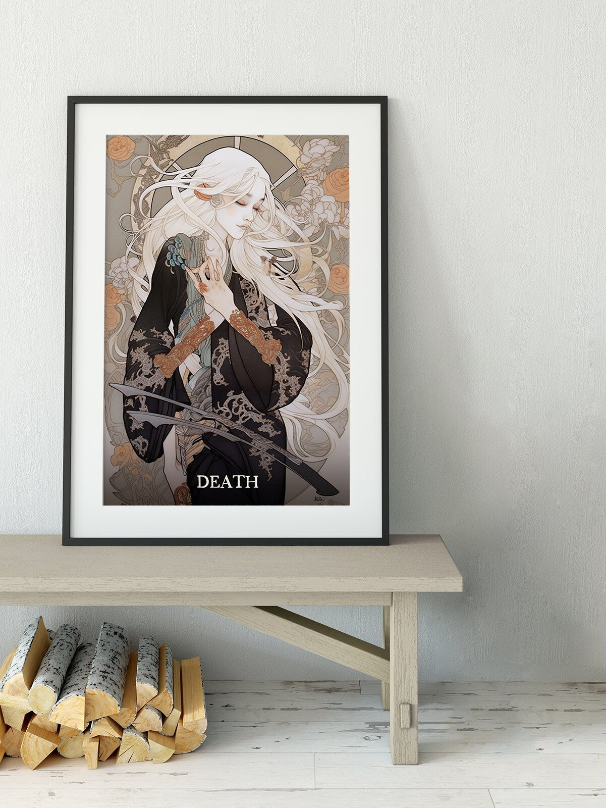 Death - Tarot Card Print - The Death Card Poster, No Frame