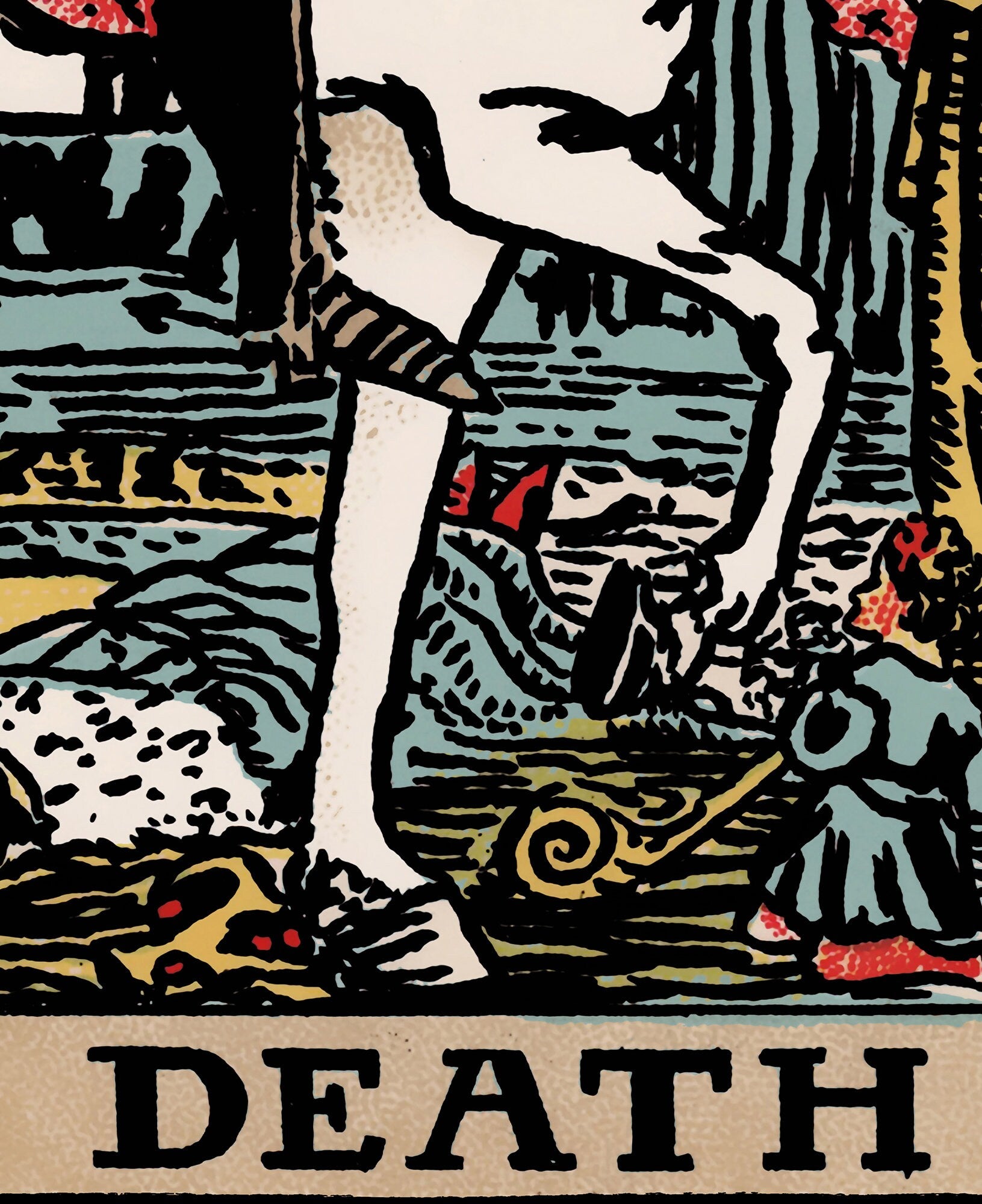 Death - Tarot Card Print - The Death Card Rider Waite Poster, No Frame