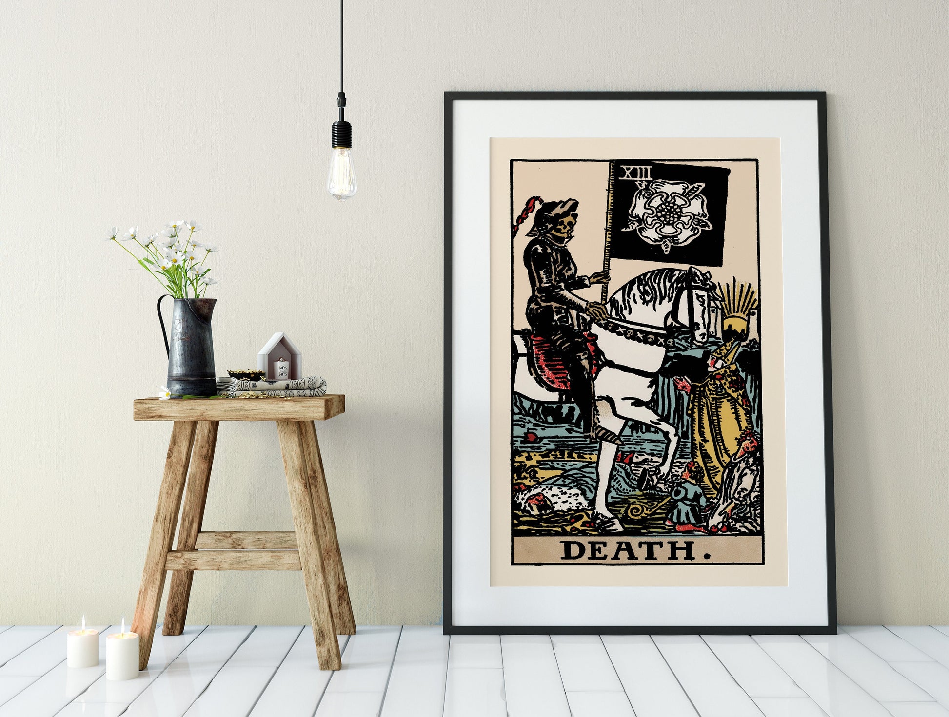 Death - Tarot Card Print - The Death Card Rider Waite Poster, No Frame