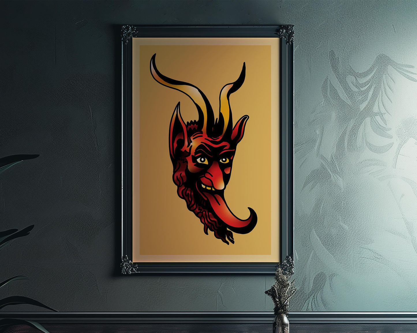Devil Tattoo Wall Art - Devil Tattoo Poster, No Frame