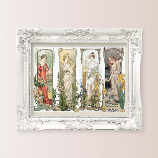 Elizabeth Sonrel Art Nouveau Floral Print French Painting Fleurs Des Champs Montagnes 10x15 5x7 by My Store