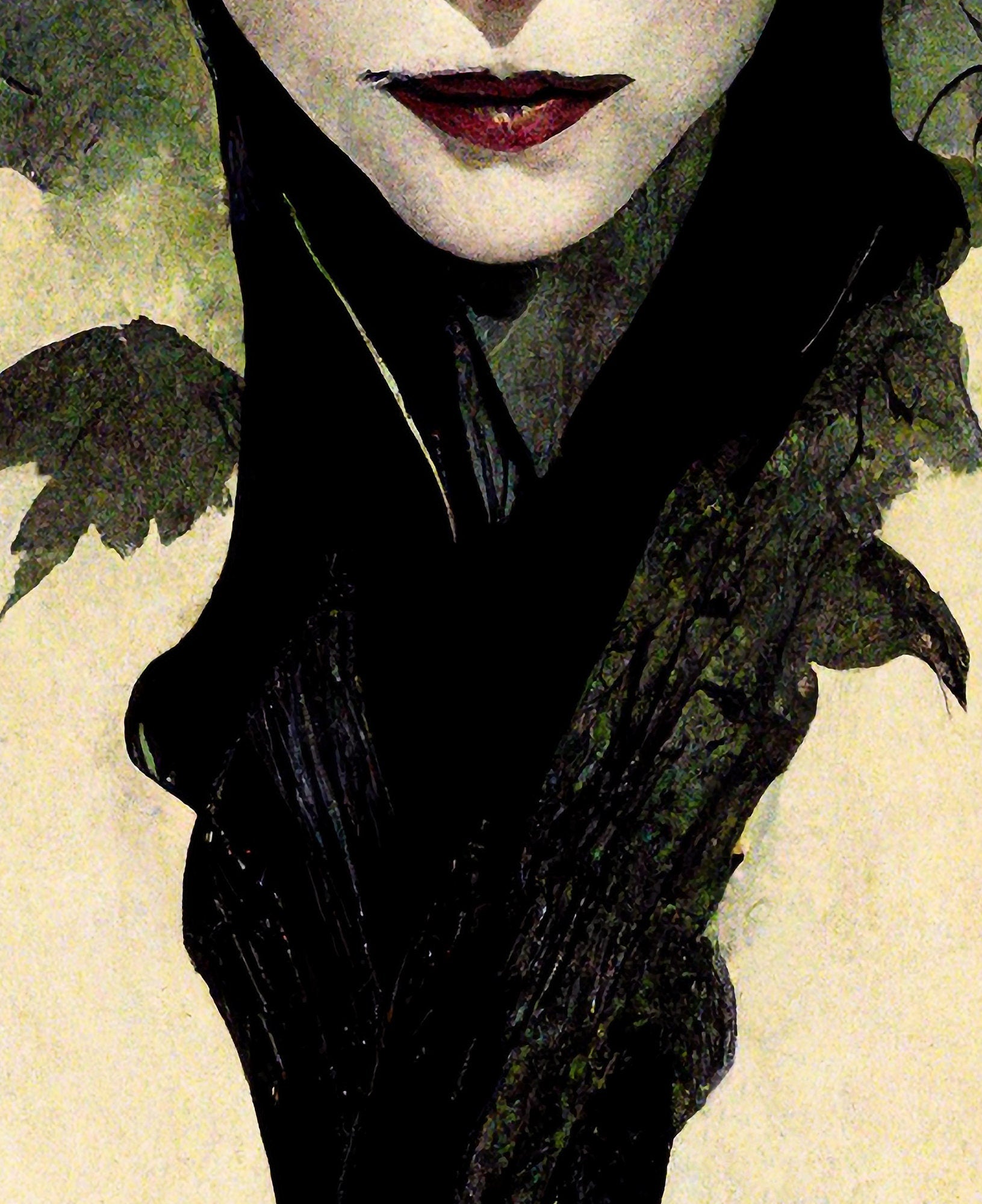 Evil Queen Poster, Goth Queen Print, Wicked Witch (No Frame)