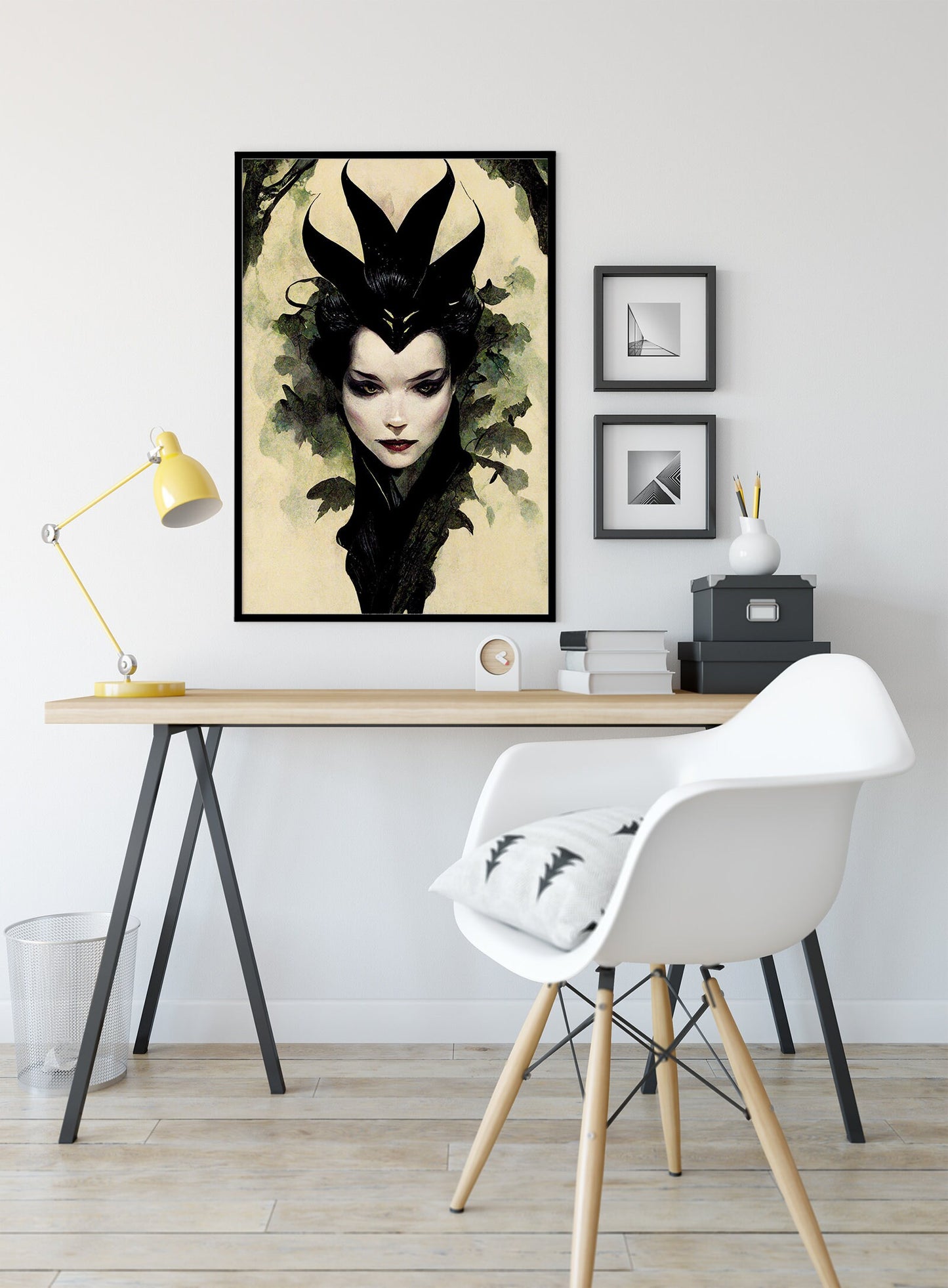 Evil Queen Poster, Goth Queen Print, Wicked Witch (No Frame)