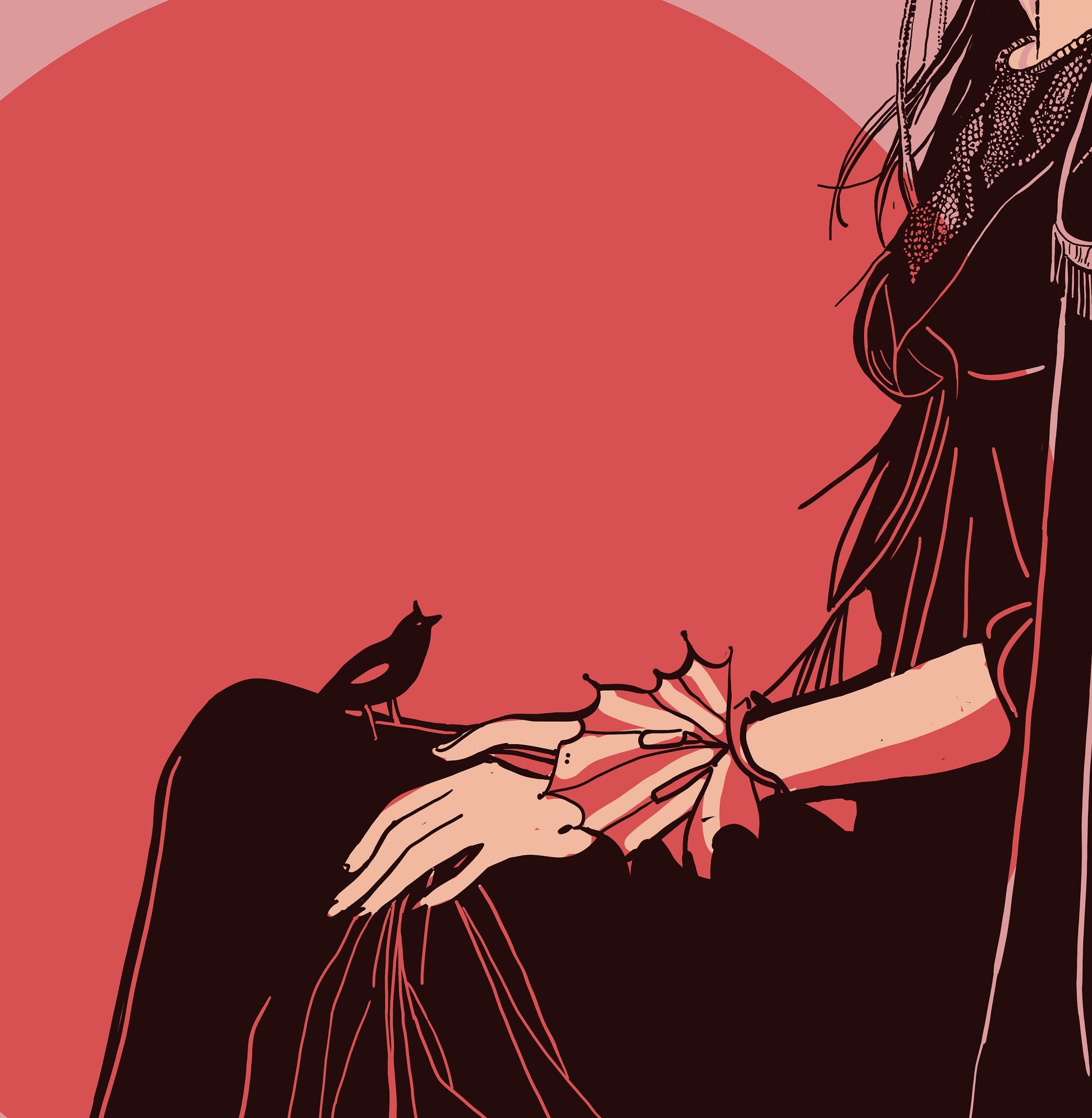 High Priestess, Persephone Queen of the Underworld Poster, Persephone Goddess Print, No Frame