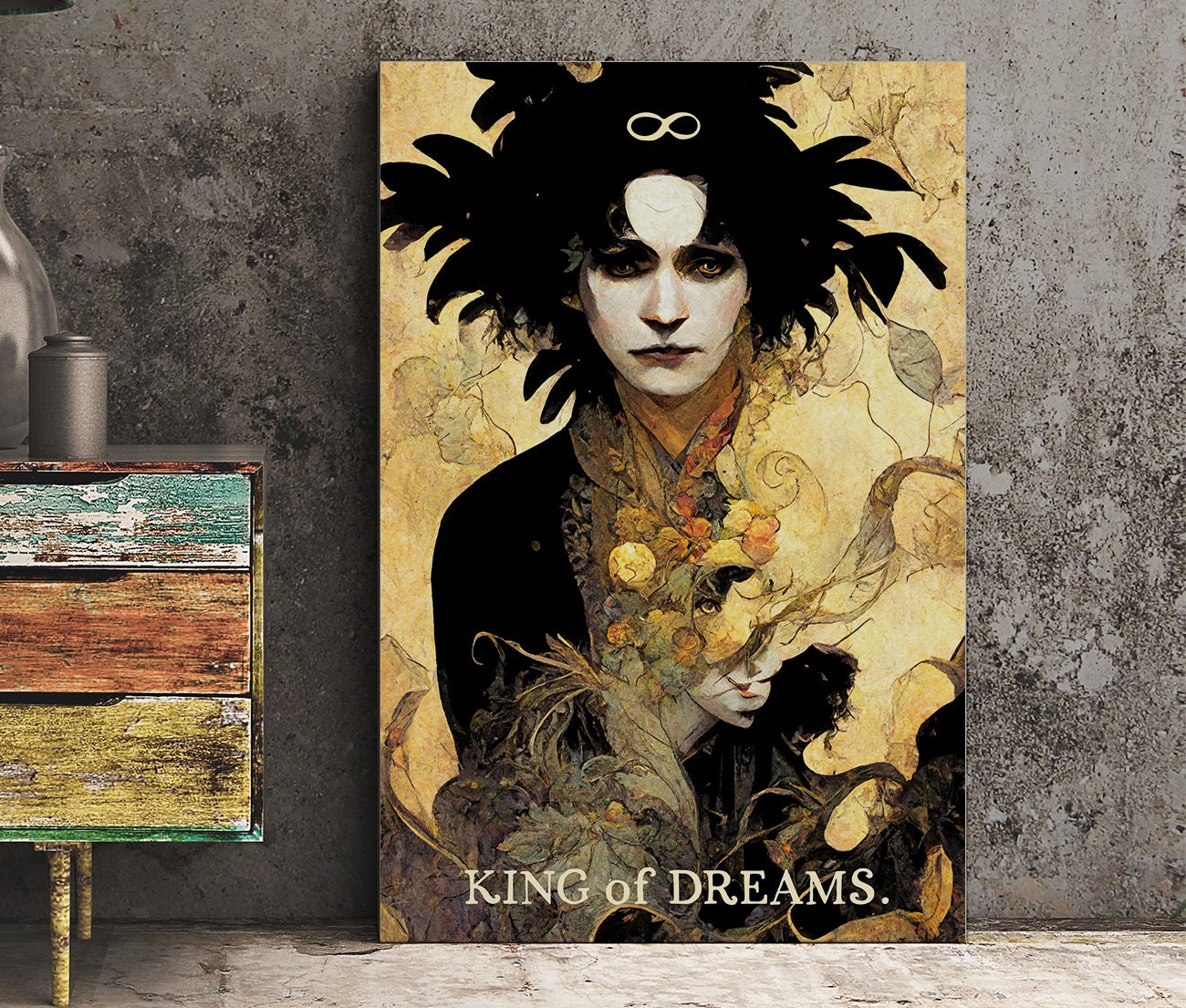 King Of Dreams - Tarot Card Print - The Lord Morpheus Card Poster, No Frame