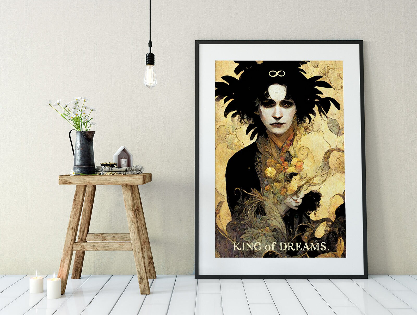 King Of Dreams - Tarot Card Print - The Lord Morpheus Card Poster, No Frame