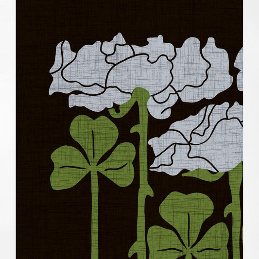 Nouveau Floral Vintage Green Beige Moody Print Dark Academia Wall Art Premium Archival Matte by My Store