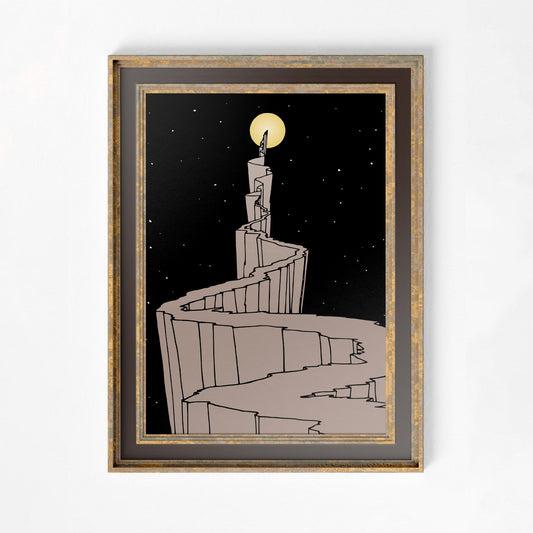 Pathway To The Moon Print - William T Horton - Bohemian Print Large Artwork