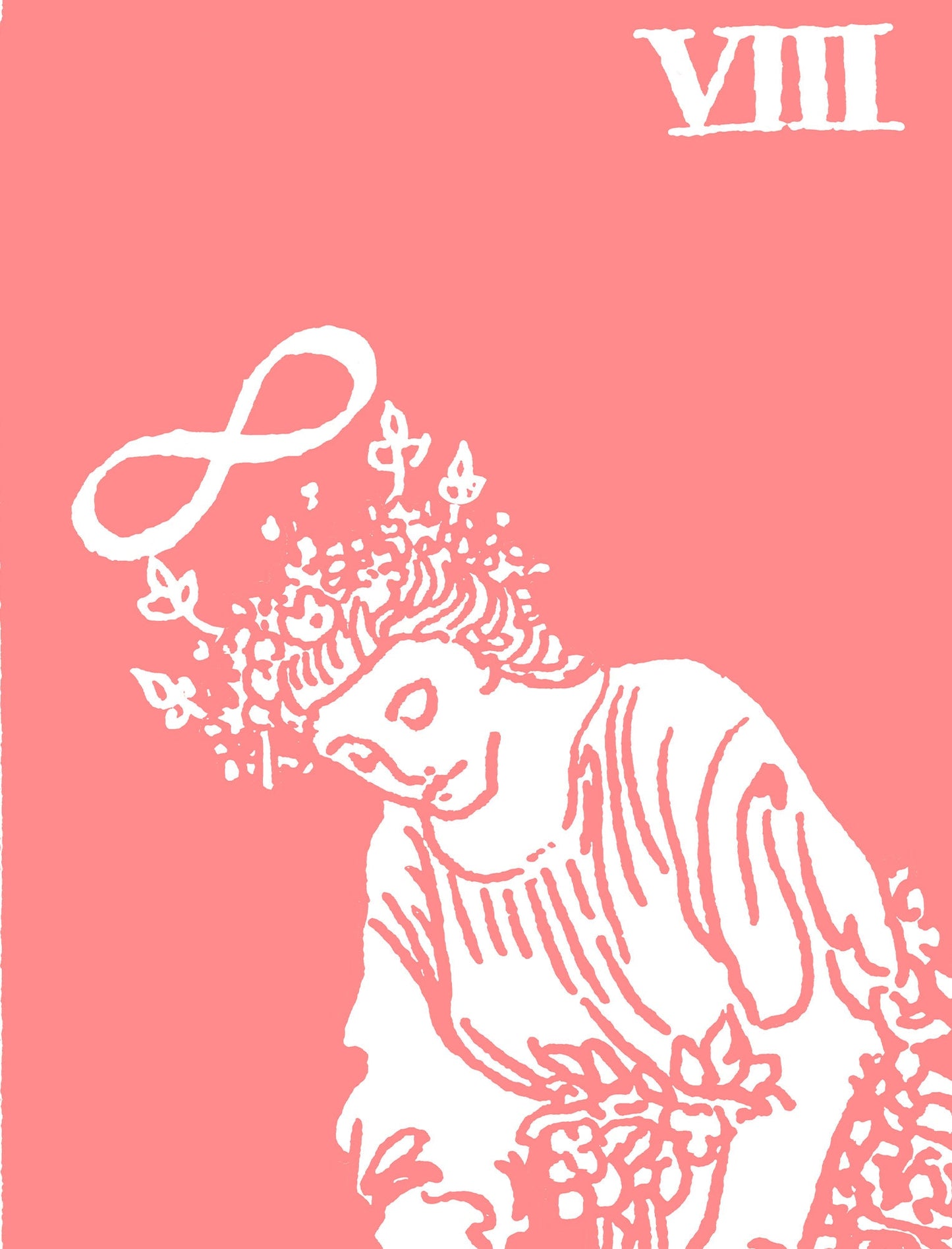 Strength - Tarot Card Print - The Strength Card Poster, No Frame