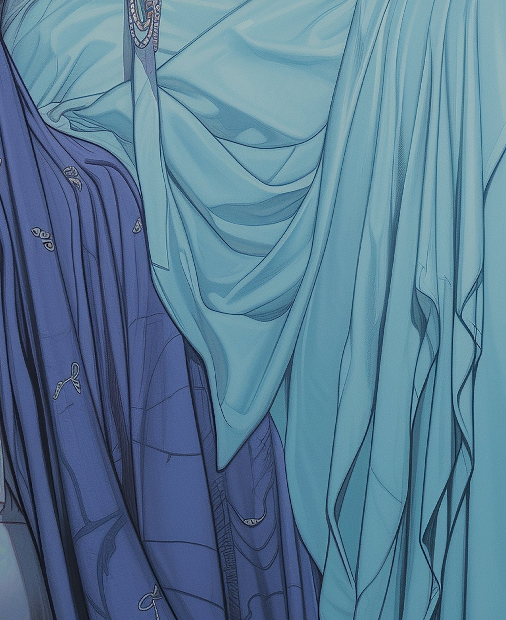 Queen of Cups - Tarot Card Print - The Queen of Cups Poster, No Frame