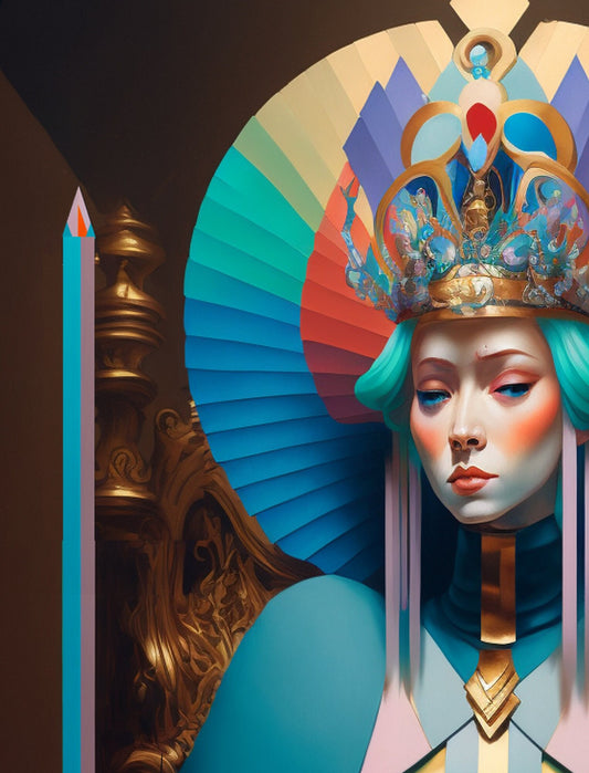 Queen Of Swords Tarot Card Poster No Frame by My Store