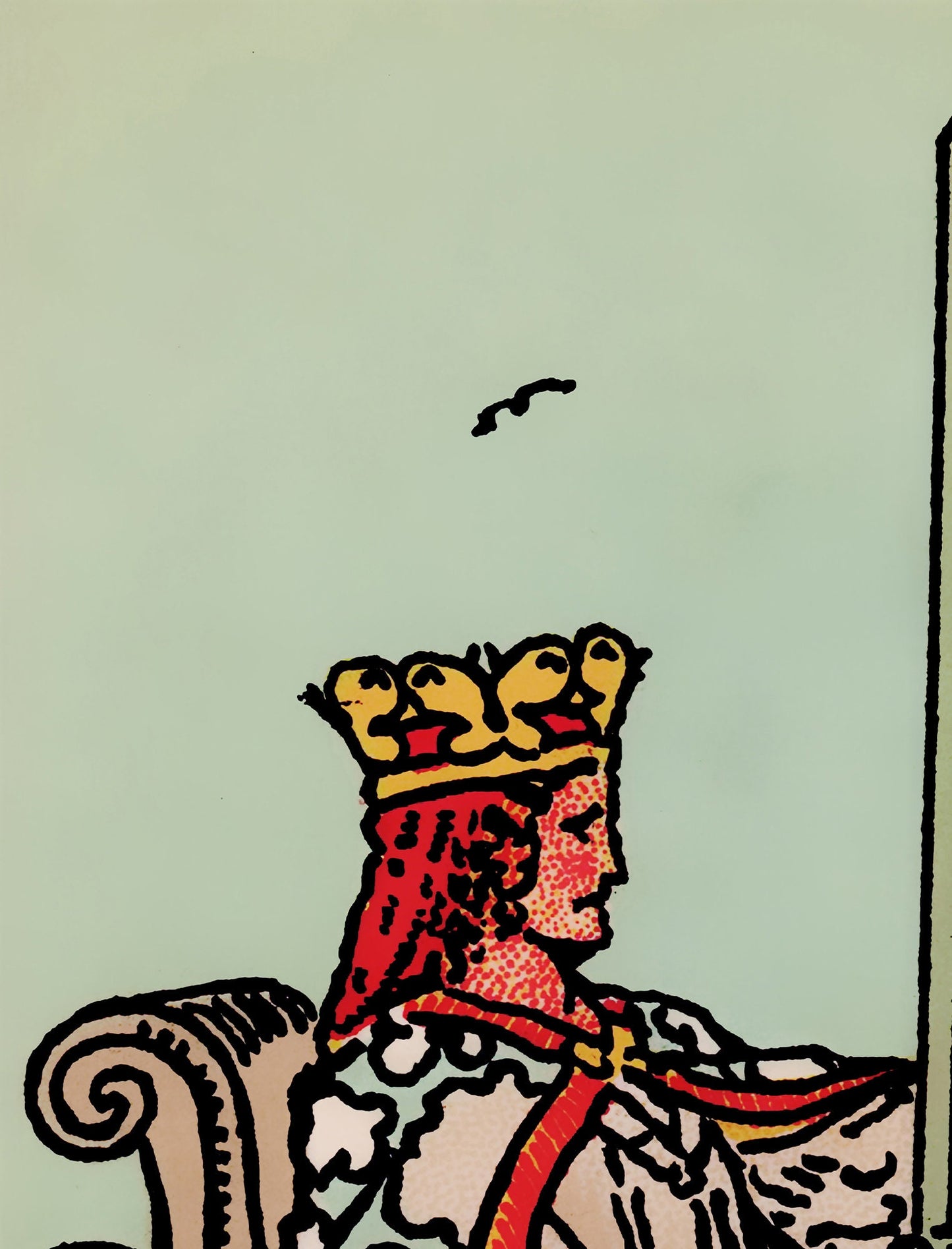 Queen Of Swords- Tarot Card Print - The Queen Of Swords Card Poster, No Frame