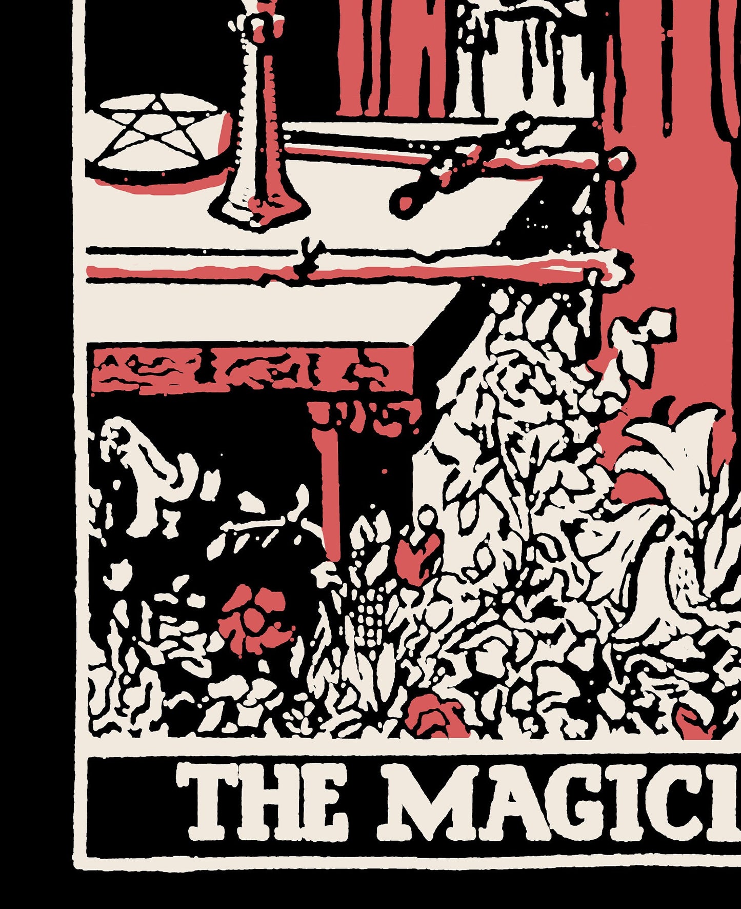 The Magician- Tarot Card Three Color Print - The Magician Card 3 Color Poster, No Frame