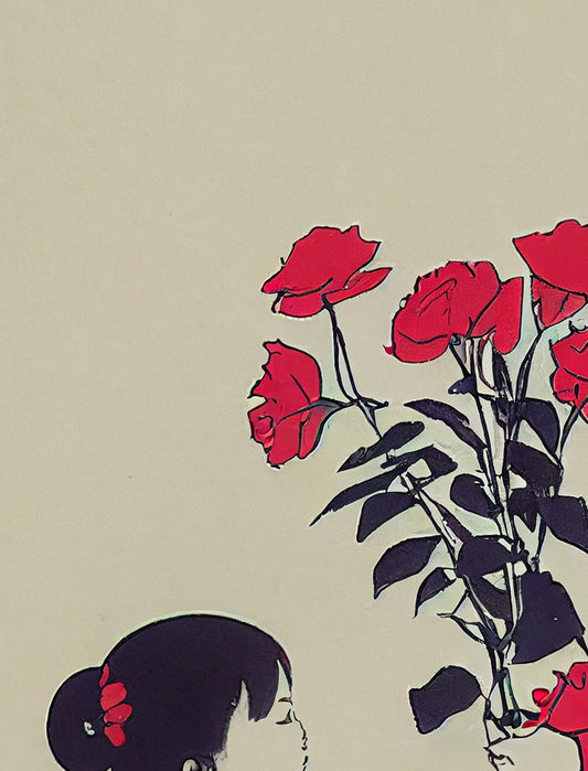 Six Of Cups Tarot Card Print From The Green Menagerie Deck Limited Edition Poster by My Store