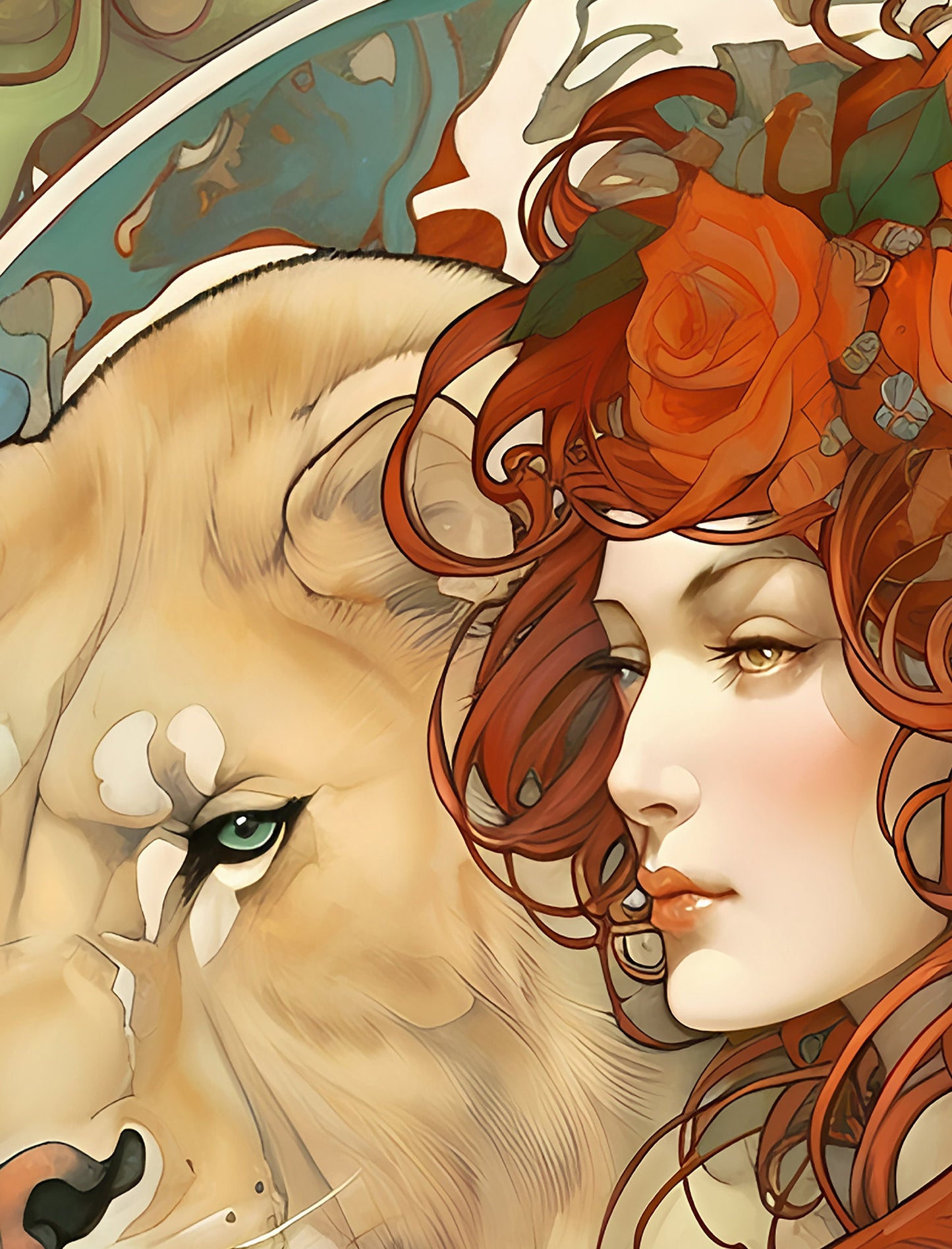 Strength - Tarot Card Print - The Strength Card Poster, No Frame