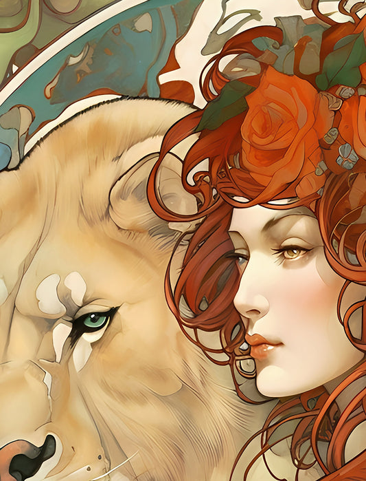 Strength Tarot Card Print Unframed Poster by My Store