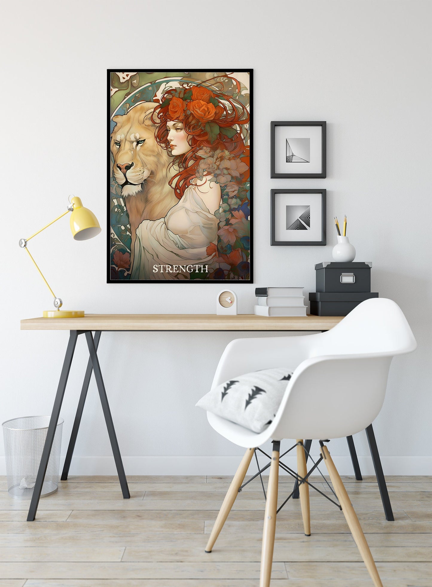 Strength - Tarot Card Print - The Strength Card Poster, No Frame