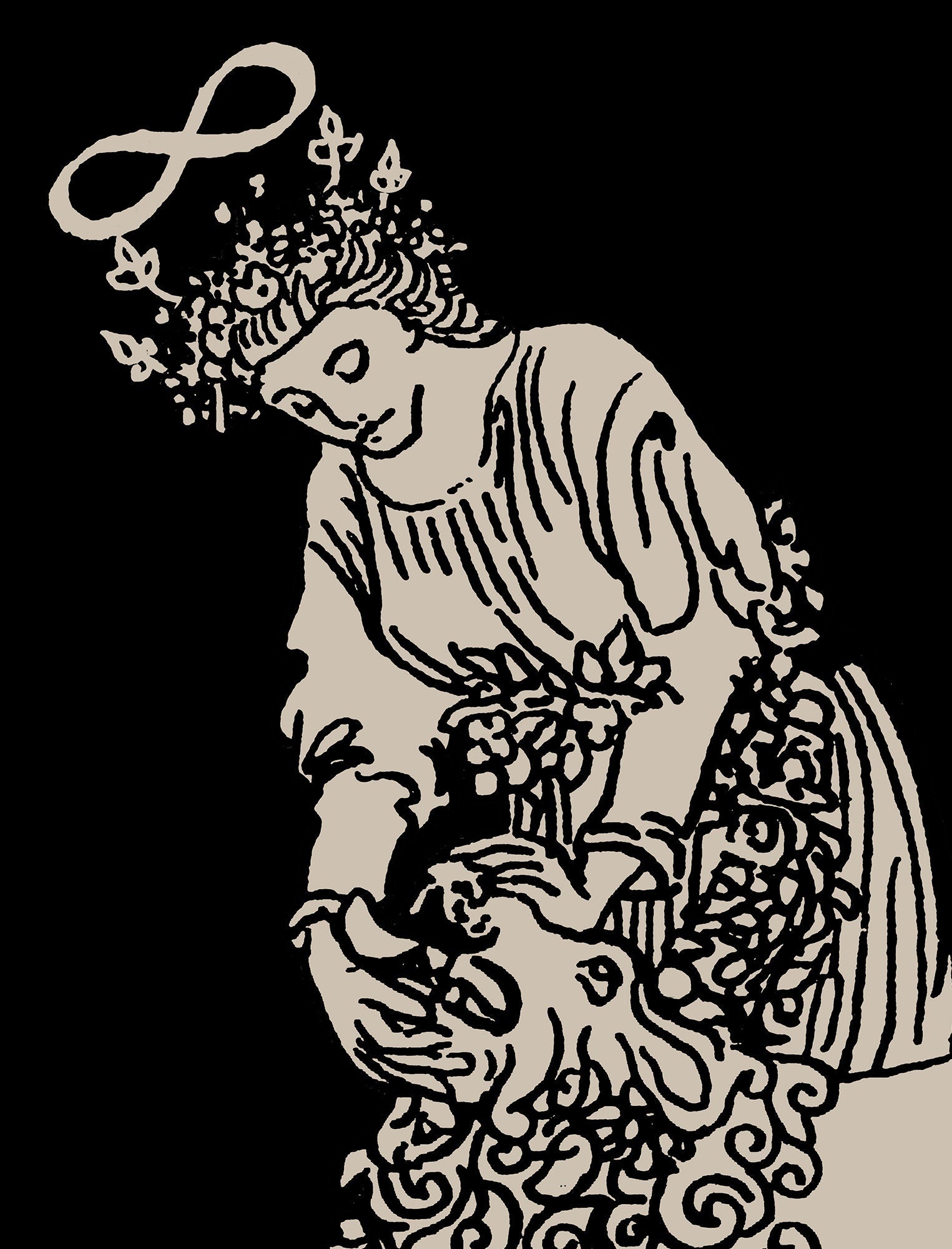 Strength - Tarot Card Print - The Strength Card Poster, No Frame