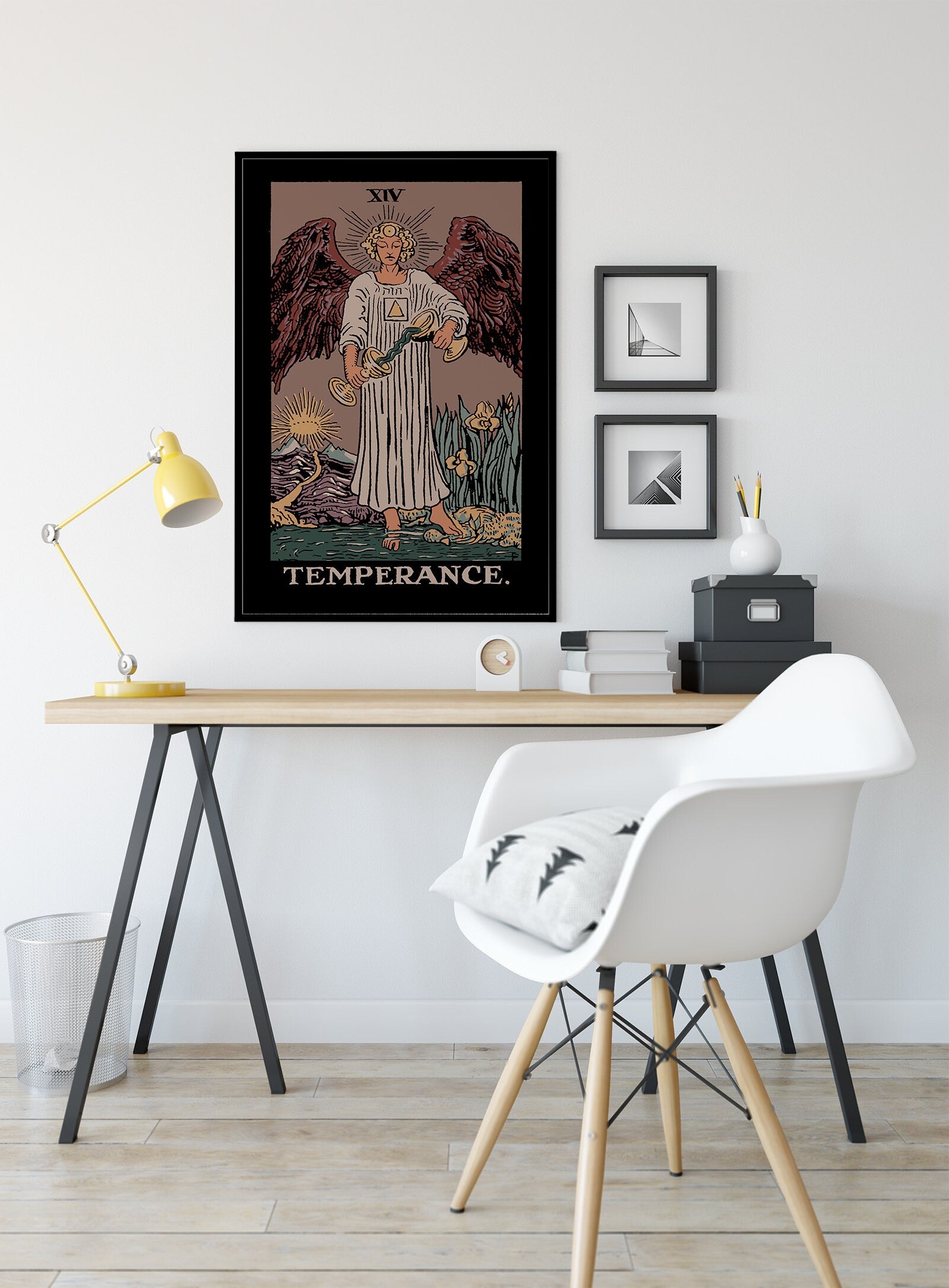 Temperance - Tarot Card Print - The Temperance Card Darker Colorway Poster, No Frame