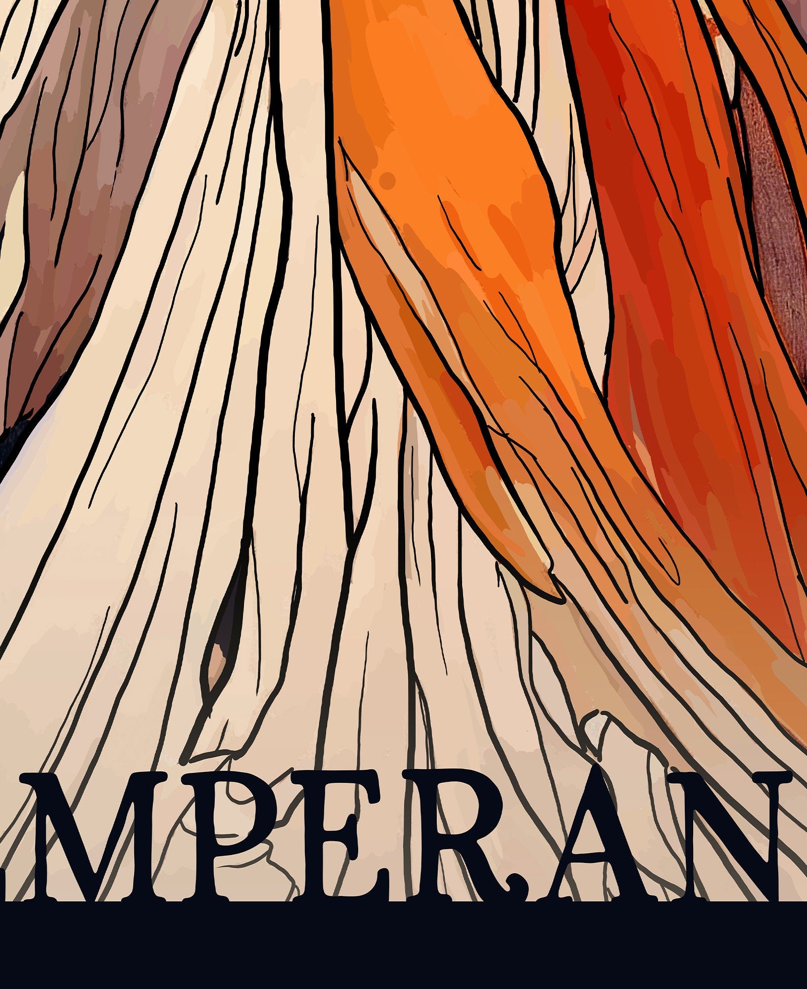 Temperance - Tarot Card Print from the Green Menagerie Tarot - The Temperance Card Poster, No Frame