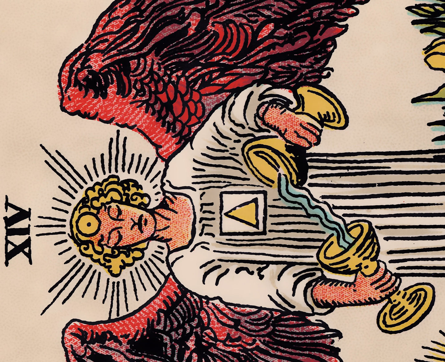 Temperance - Tarot Card Print - The Temperance Card Poster, No Frame