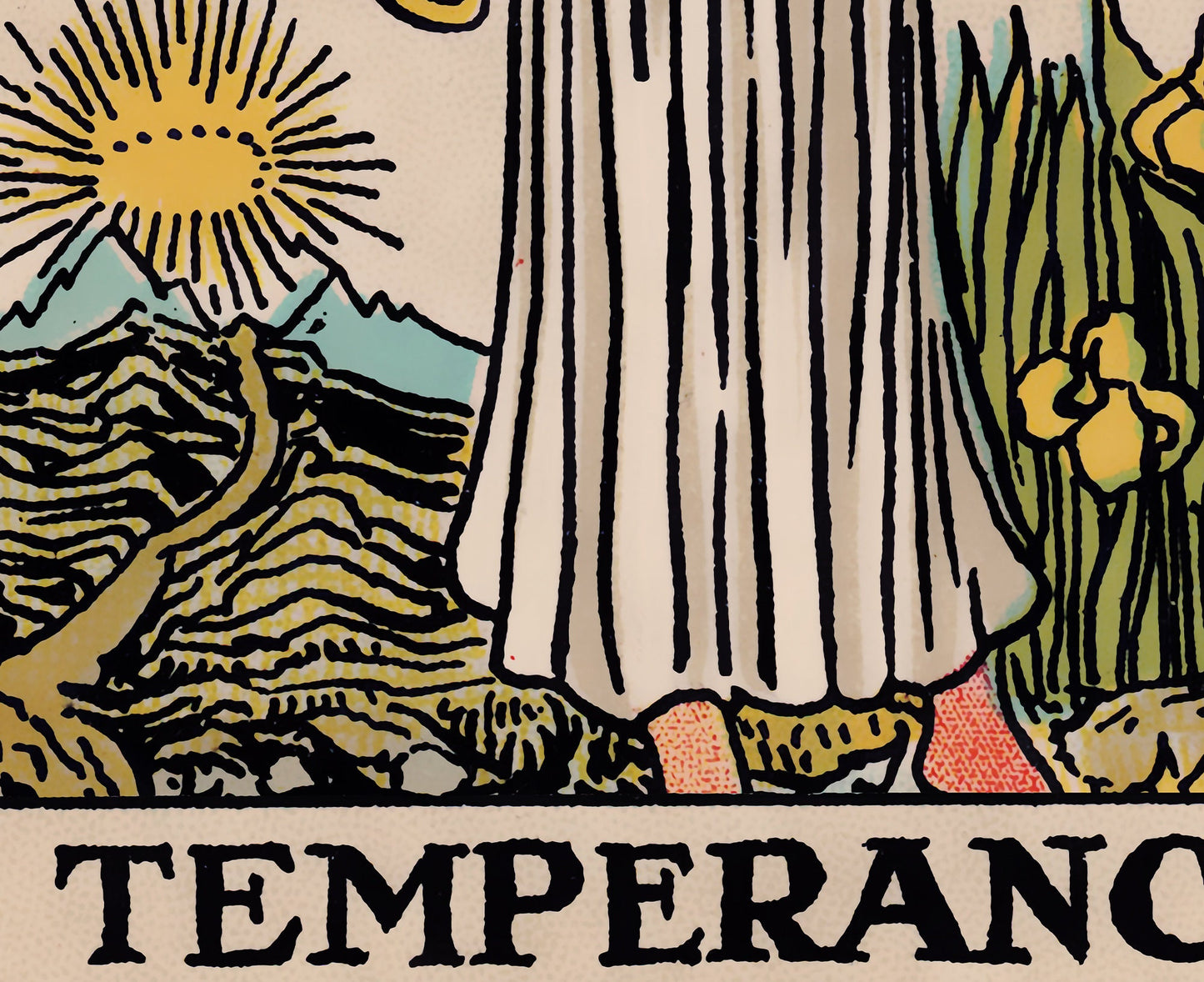 Temperance - Tarot Card Print - The Temperance Card Poster, No Frame