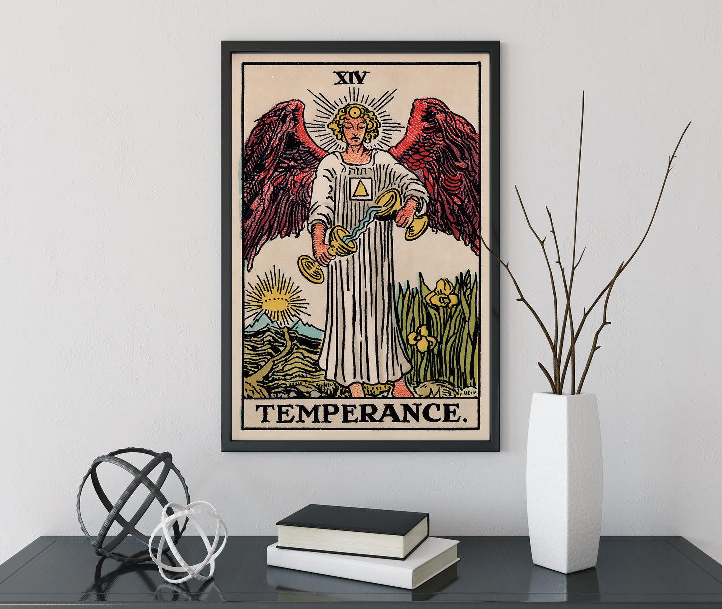 Temperance - Tarot Card Print - The Temperance Card Poster, No Frame