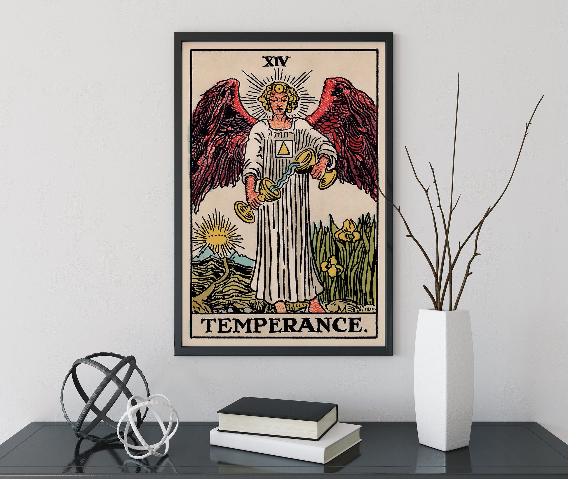 Temperance - Tarot Card Print - The Temperance Card Poster, No Frame