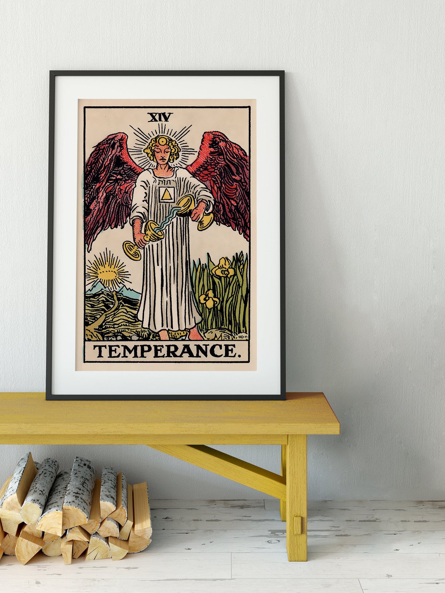 Temperance - Tarot Card Print - The Temperance Card Poster, No Frame