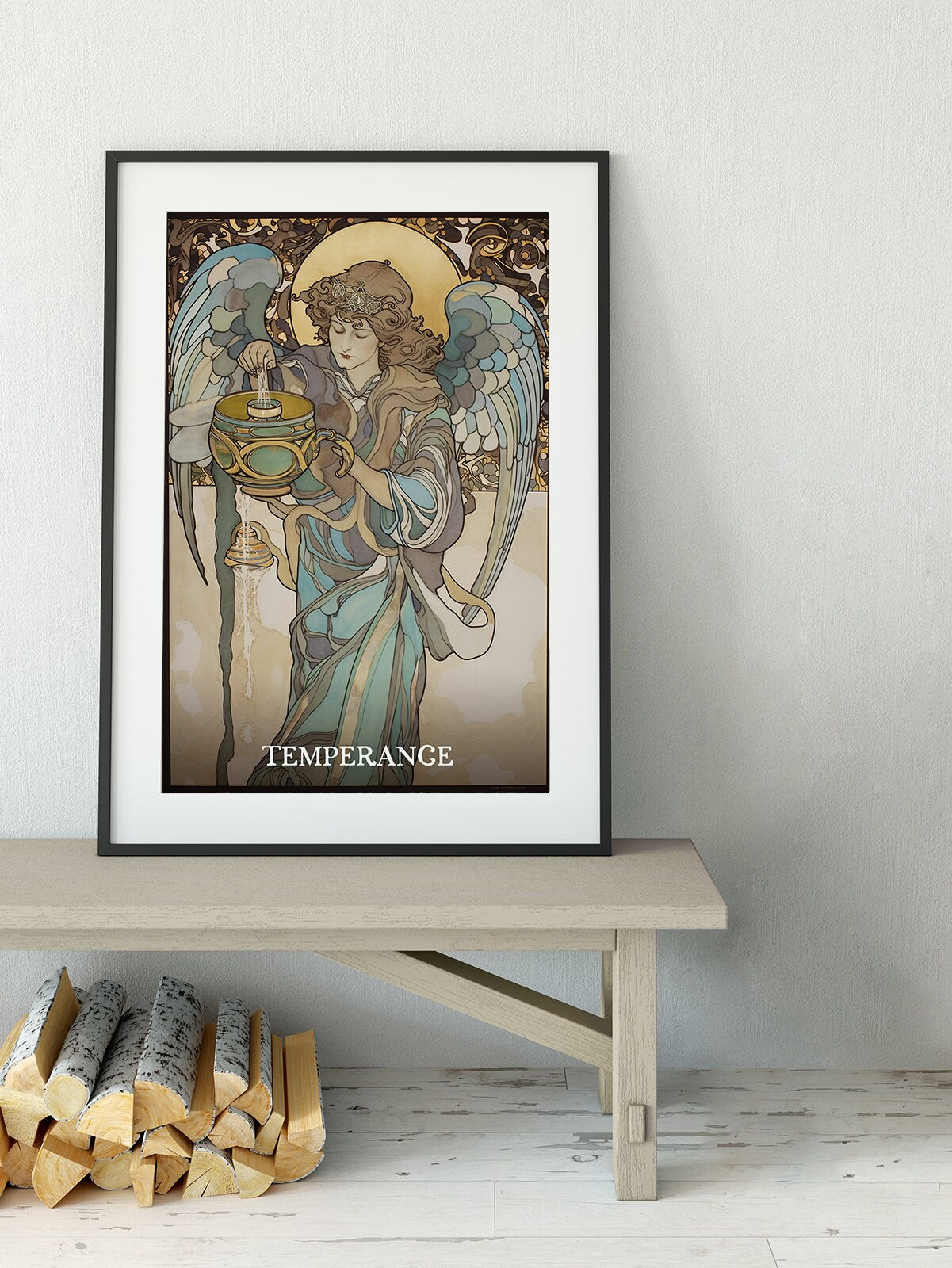 Temperance - Tarot Card Print - The Temperance Card Poster, No Frame