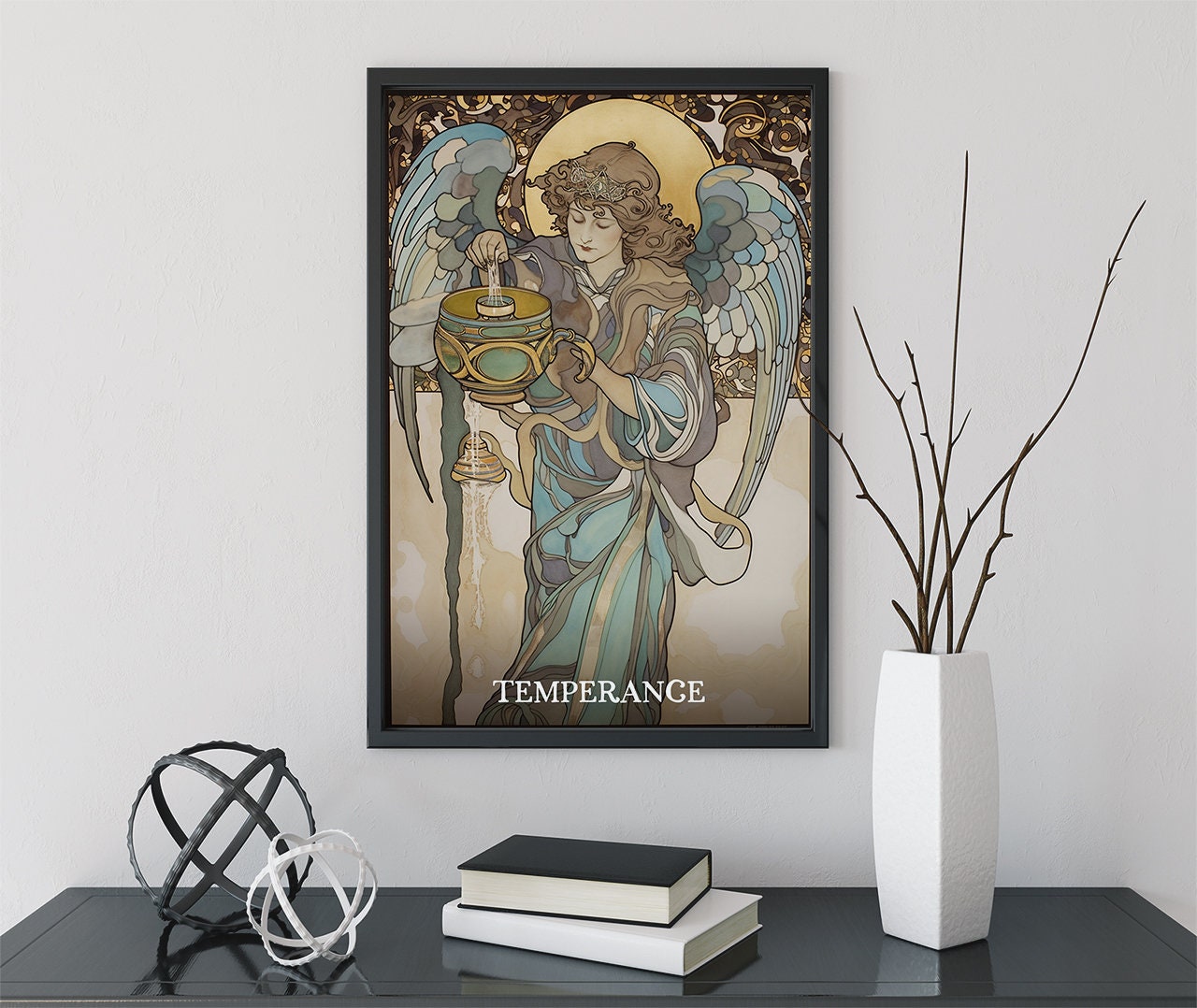 Temperance - Tarot Card Print - The Temperance Card Poster, No Frame
