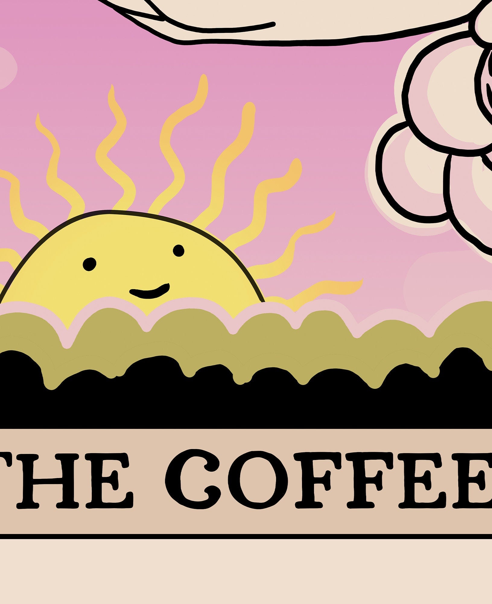 The Coffee - Tarot Card Poster - The Coffee Card Print (No Frame)