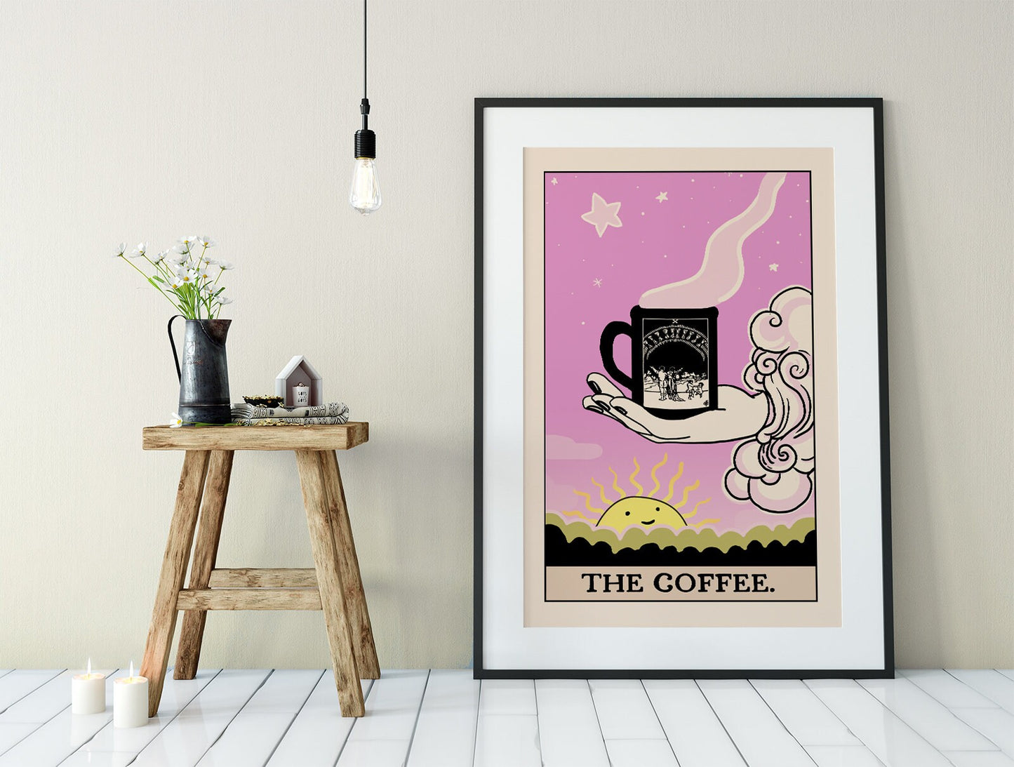 The Coffee - Tarot Card Poster - The Coffee Card Print (No Frame)