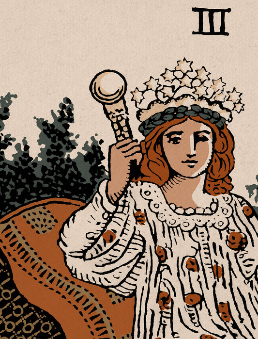 The Empress Tarot Card Print Art Neutral Vibe Poster No Frame Wall Art For Modern Interiors by My Store