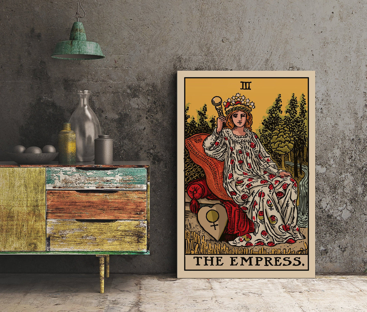 The Empress - Tarot Card Print - The Empress Card Poster, No Frame
