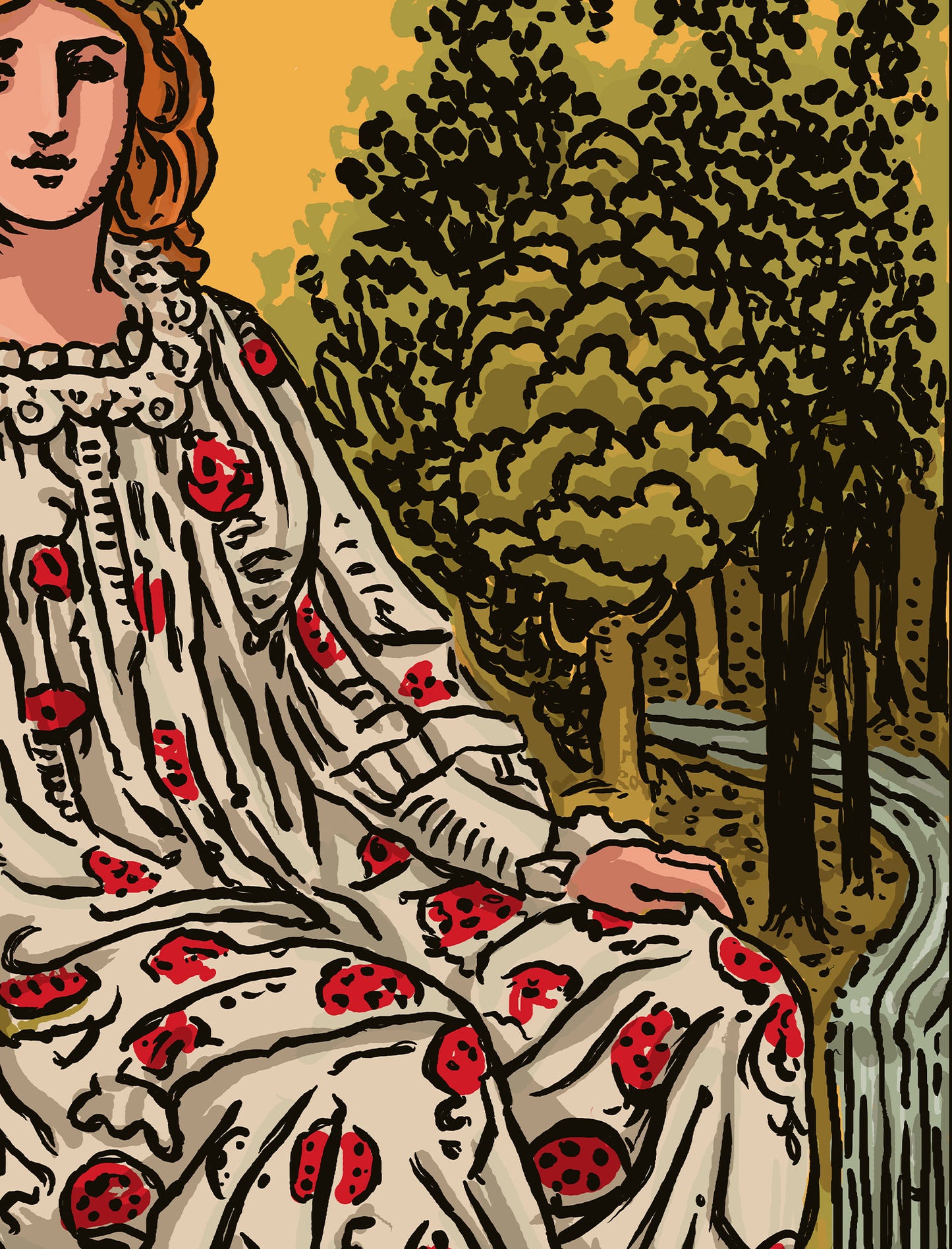 The Empress - Tarot Card Print - The Empress Card Poster, No Frame