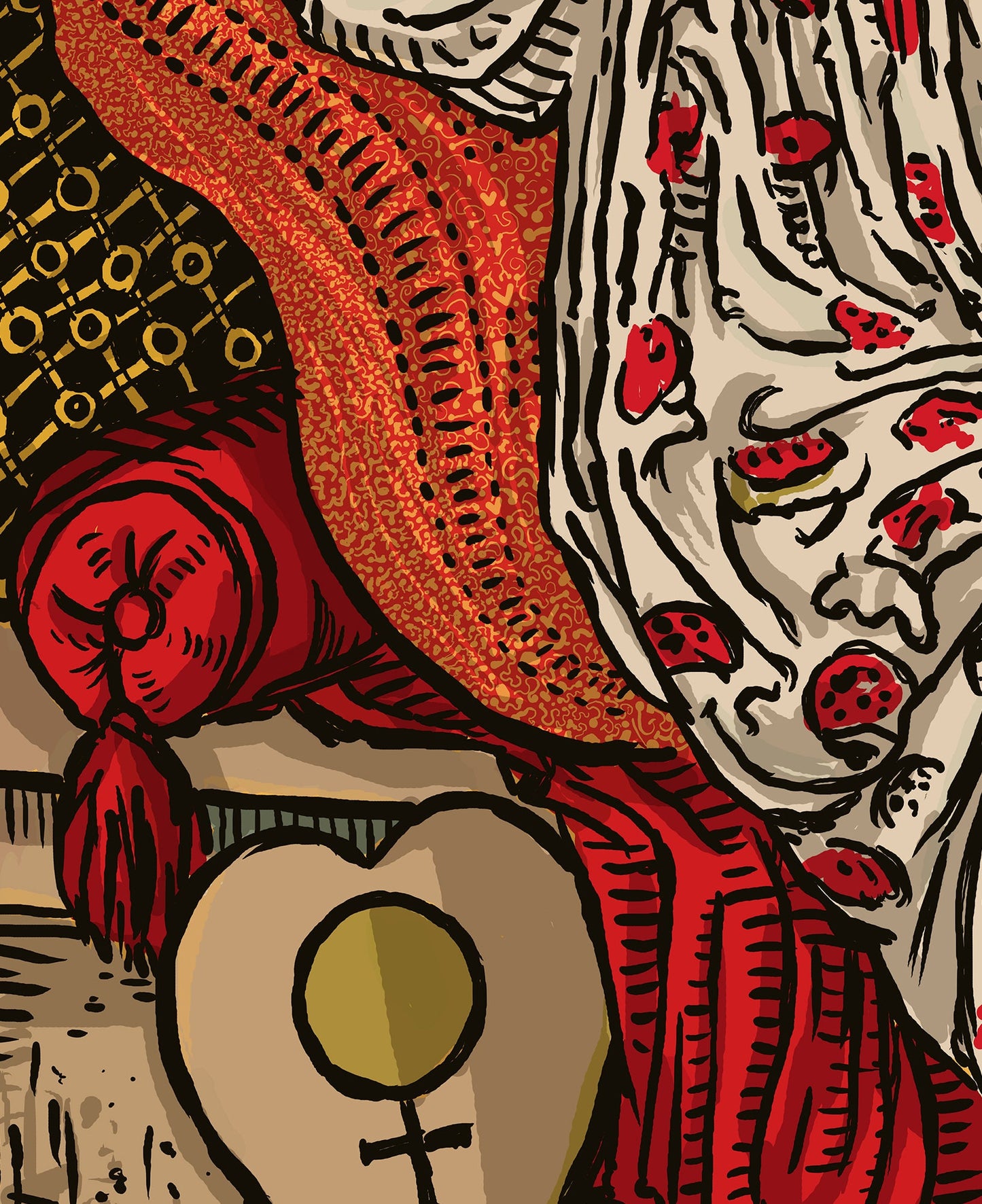 The Empress - Tarot Card Print - The Empress Card Poster, No Frame