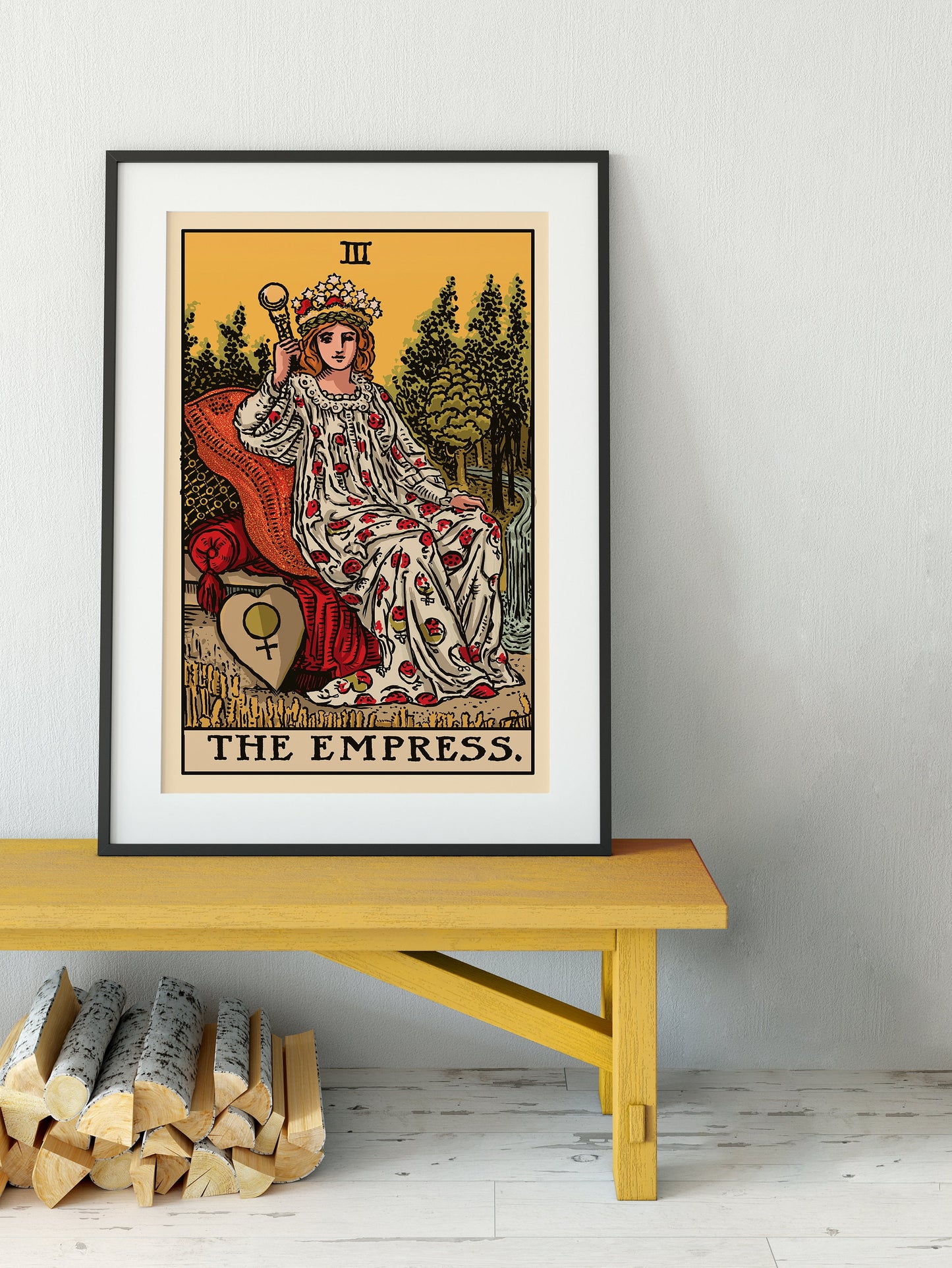The Empress - Tarot Card Print - The Empress Card Poster, No Frame