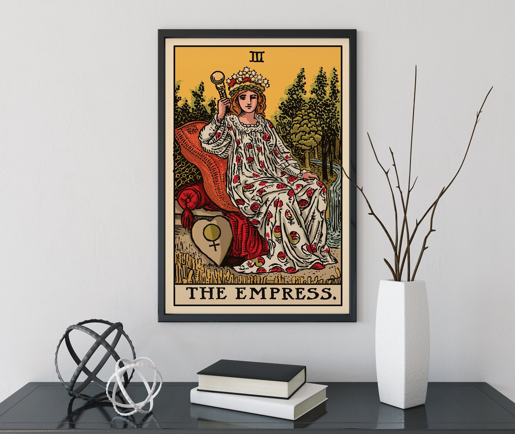 The Empress - Tarot Card Print - The Empress Card Poster, No Frame