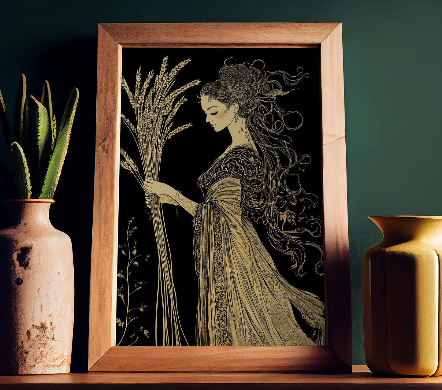 The Empress - Tarot Card Print - The Empress Card Poster, Demeter, No Frame