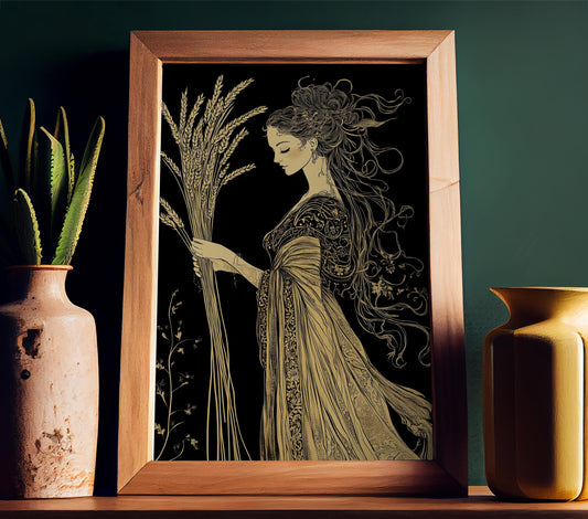 The Empress - Tarot Card Print - The Empress Card Poster, Demeter, No Frame