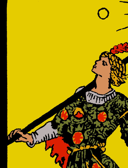 The Fool Tarot Card Print Bright Colorway Poster No Frame Wall Art For Tarot Collectors by My Store