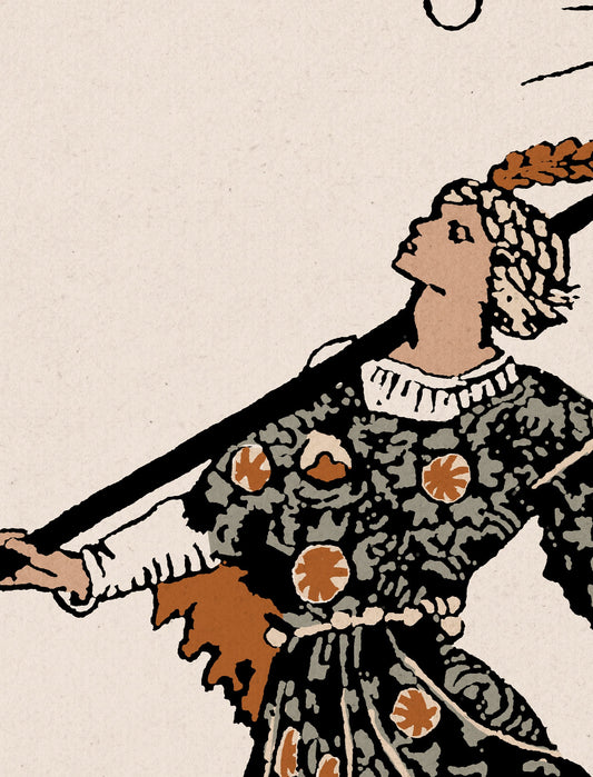 The Fool Tarot Card Print Neutral Vibe Poster No Frame Wall Art For Contemporary Decor by My Store